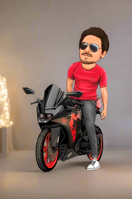 Bike caricature