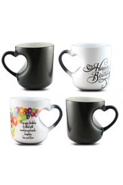 Magic mug heart handle