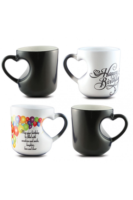 Magic mug heart handle