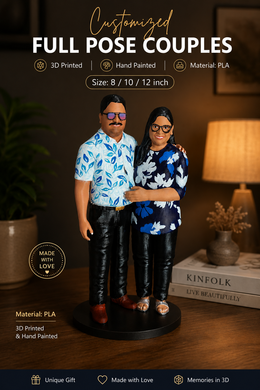 Couple Miniature Statue - 3d printed
